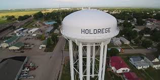 Holdrege water tower overlooking the community
